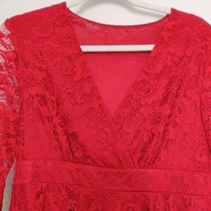 Beautiful Red lace dress Size 12